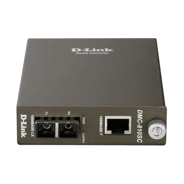 D-LINK DMC-810SSC, 10/100/1000 1310mm SM 10Km SC Media Converter,DMC-810SSC