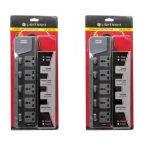 Lightwave LW-EXT-62U2C-3P Extension Socket - 6 Way + 2 USB + 2 C Type 3 MTR