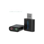 Vention USB External Sound Card, Black Metal Type