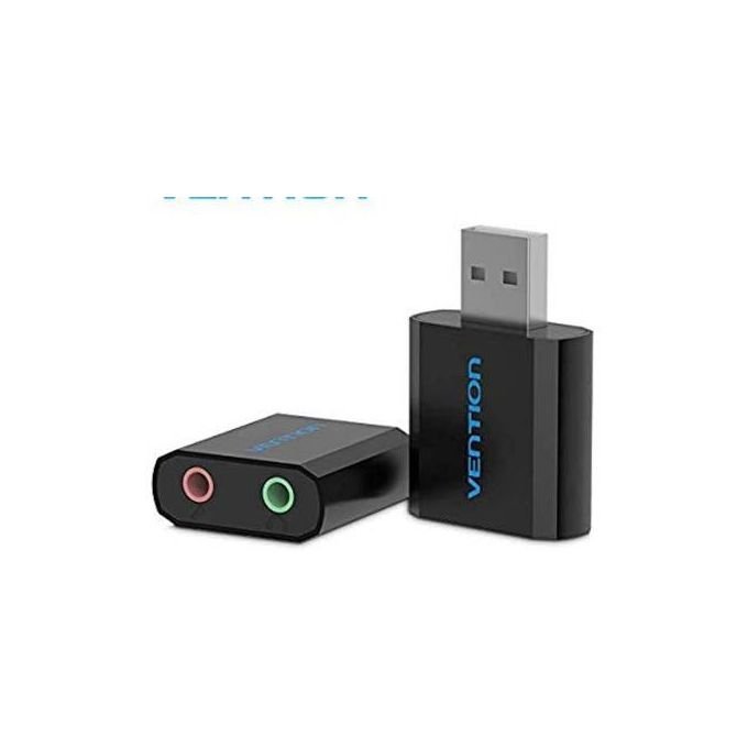 Vention USB External Sound Card, Black Metal Type