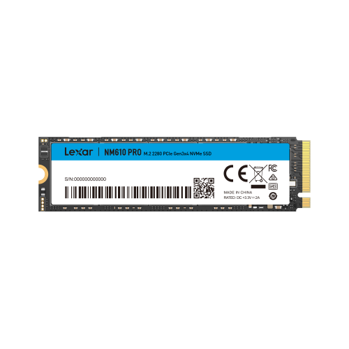 Lexar LNM610 Pro Gen3 NVMe 500GB M.2 2280 - LNM610P500G-RNNNG