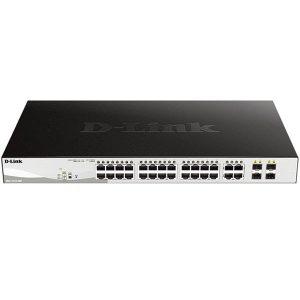 D-LINK DGS-F1210-26PS-E, 24-Port Managed Gigabit PoE Switch + 2 SFP,DGS-F1210-26PS-E