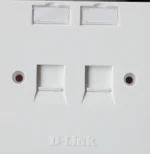 D-LINK NFP-0WHI21, Dual Faceplate with Shutter & ID Plate (White),NFP-0WHI21