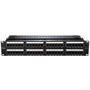 D-LINK NPP-C61BLK481, Cat6 48-Port Patch Panel (Unshielded),NPP-C61BLK481