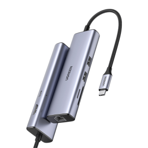 Ugreen USB-C to 3.0 Hub+RJ45 (1000M) Ethernet Adapter (UG- 60600)