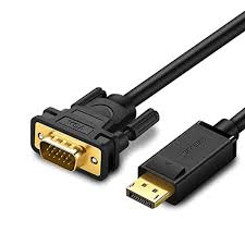 Ugreen DP Male to VGA Male Cable 1.5m Black (UG- 10247)