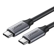 Ugreen USB 3.1 Type C Male to Type C Male Cable Nickel Plating Aluminum Shell 1.5m Gray (UG- 50751)