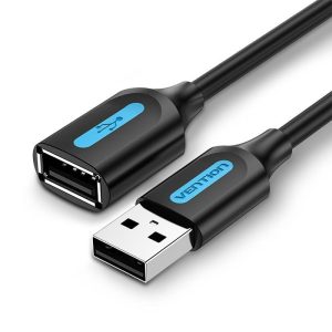 Vention USB 2.0 A Male to A Female Extension Cable 3M Black, CBIBI