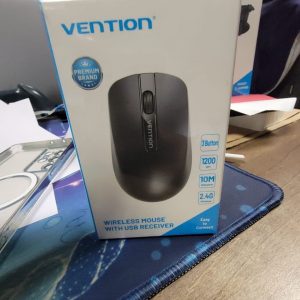 Vention 3-Button Wireless Mouse with USB Receiver Black, KTBB0